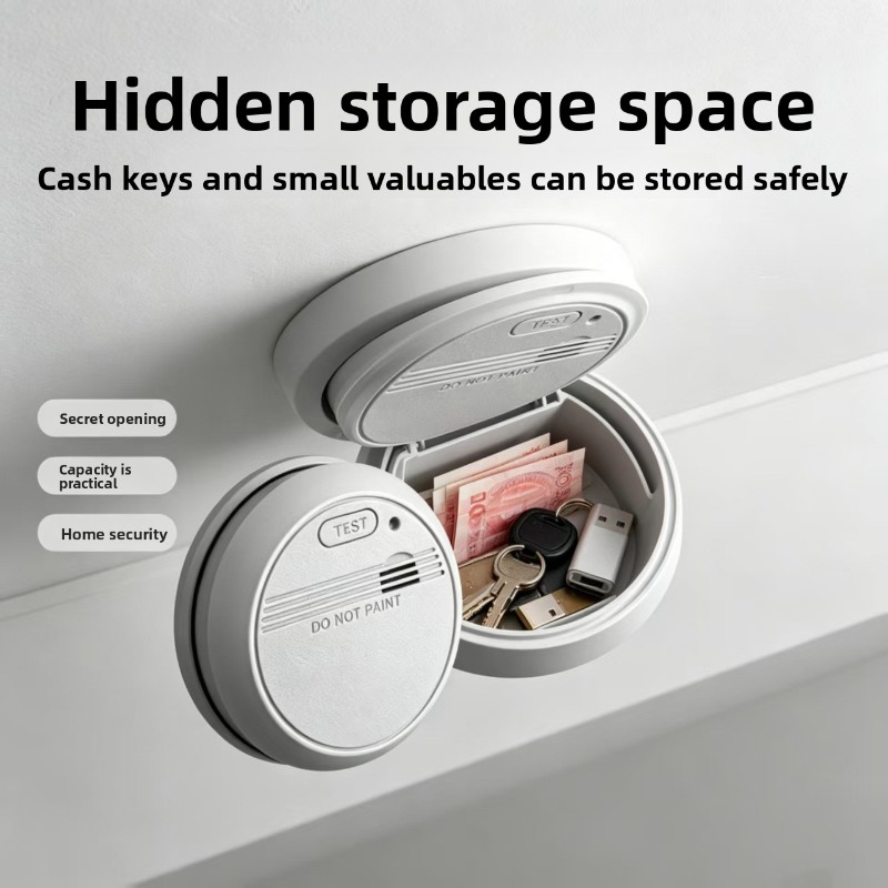 Home Security Items - Realistyczny symulowany czujnik dymu z ukrytym