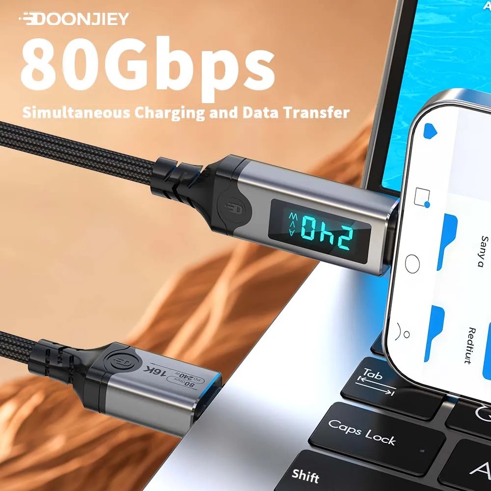 Kabel USB-C do USB-C PD240W z  – Home Security Robot recenzja i cena